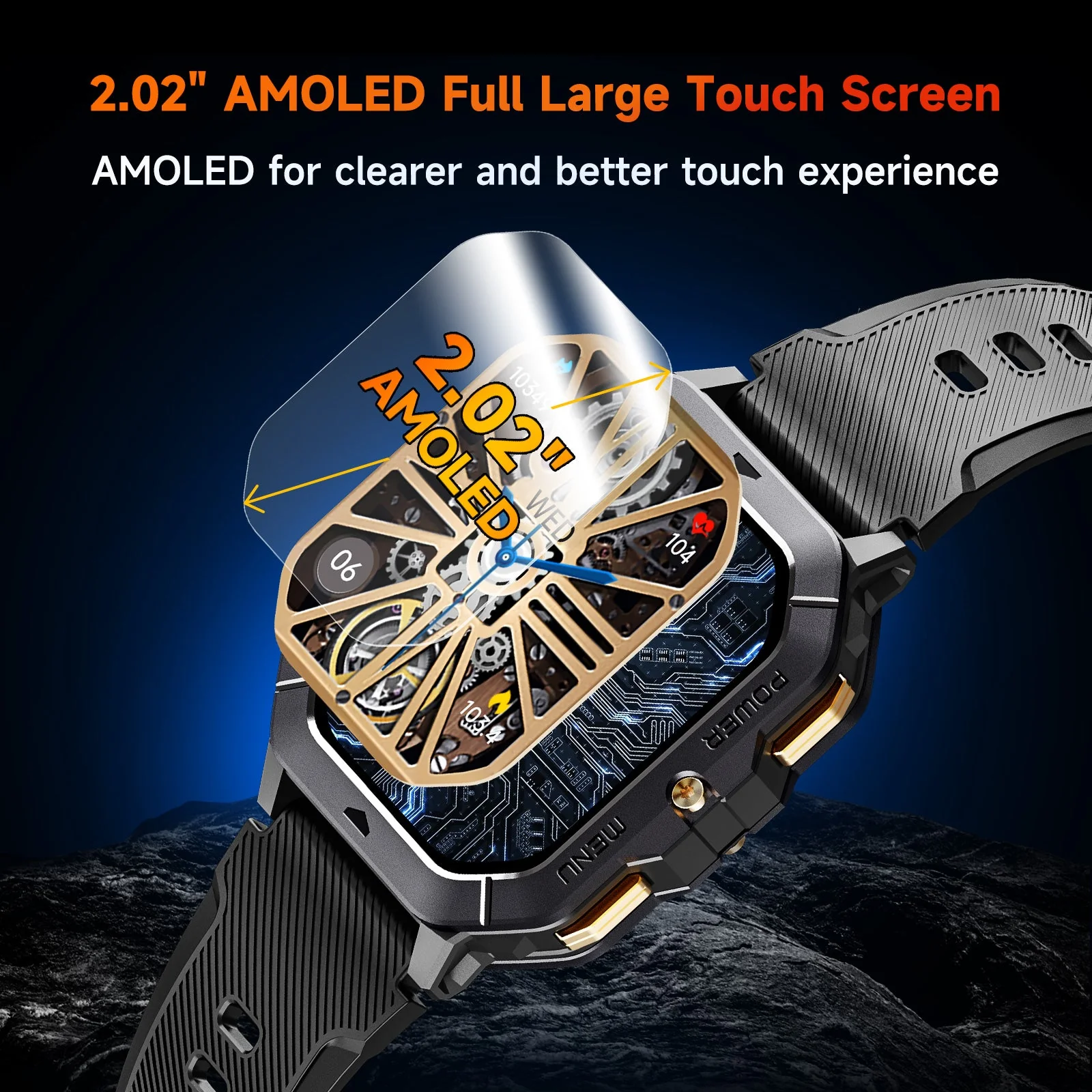 OUKITEL BT101 MILITÄRISCHE INTELLIGENTE UHR - Image 7