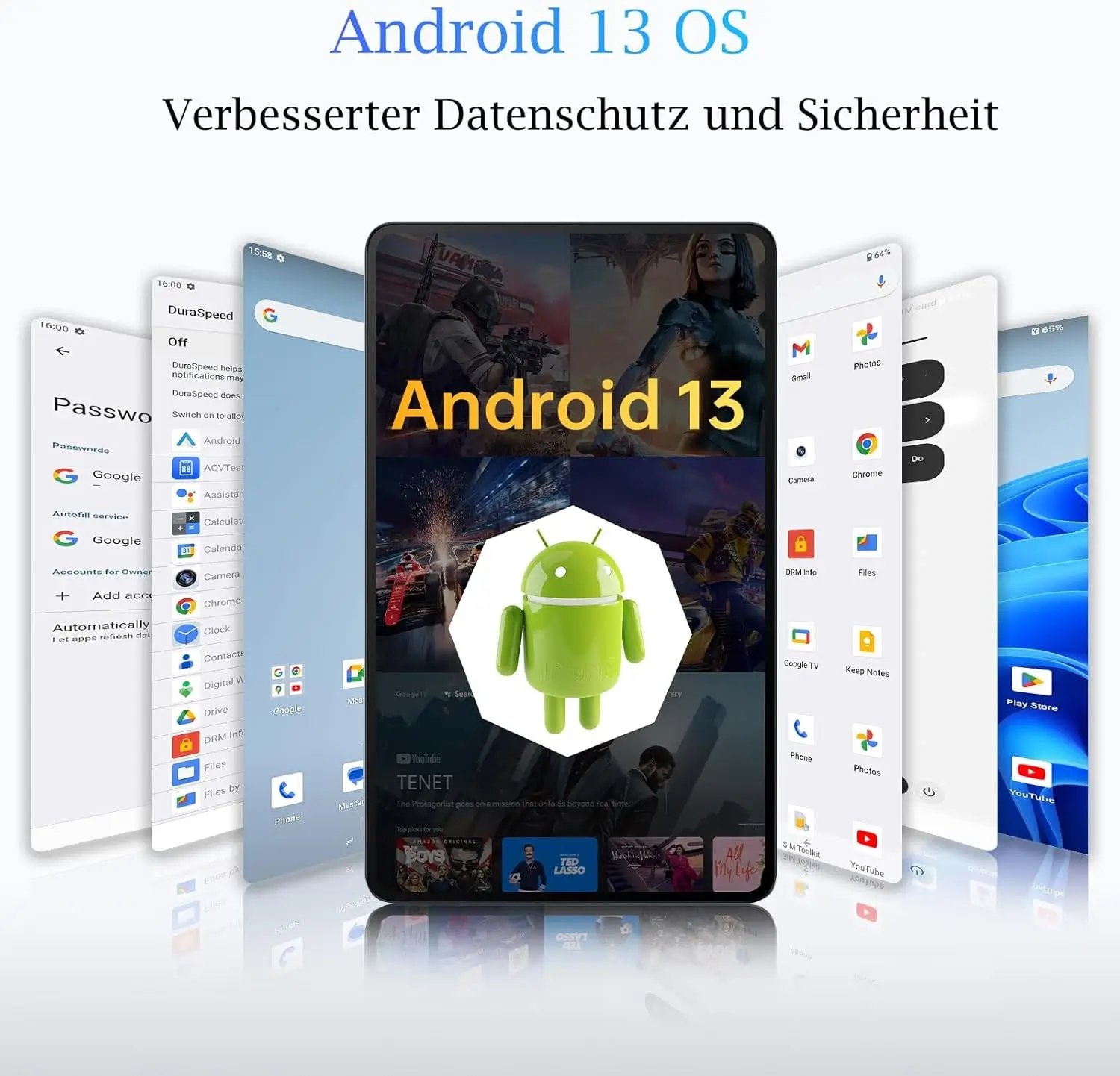 Oukitel OT5 12-Zoll 2K Display 11000mAh Akku Android 13 Tablet mit Stylus (36+256GB) - Image 4