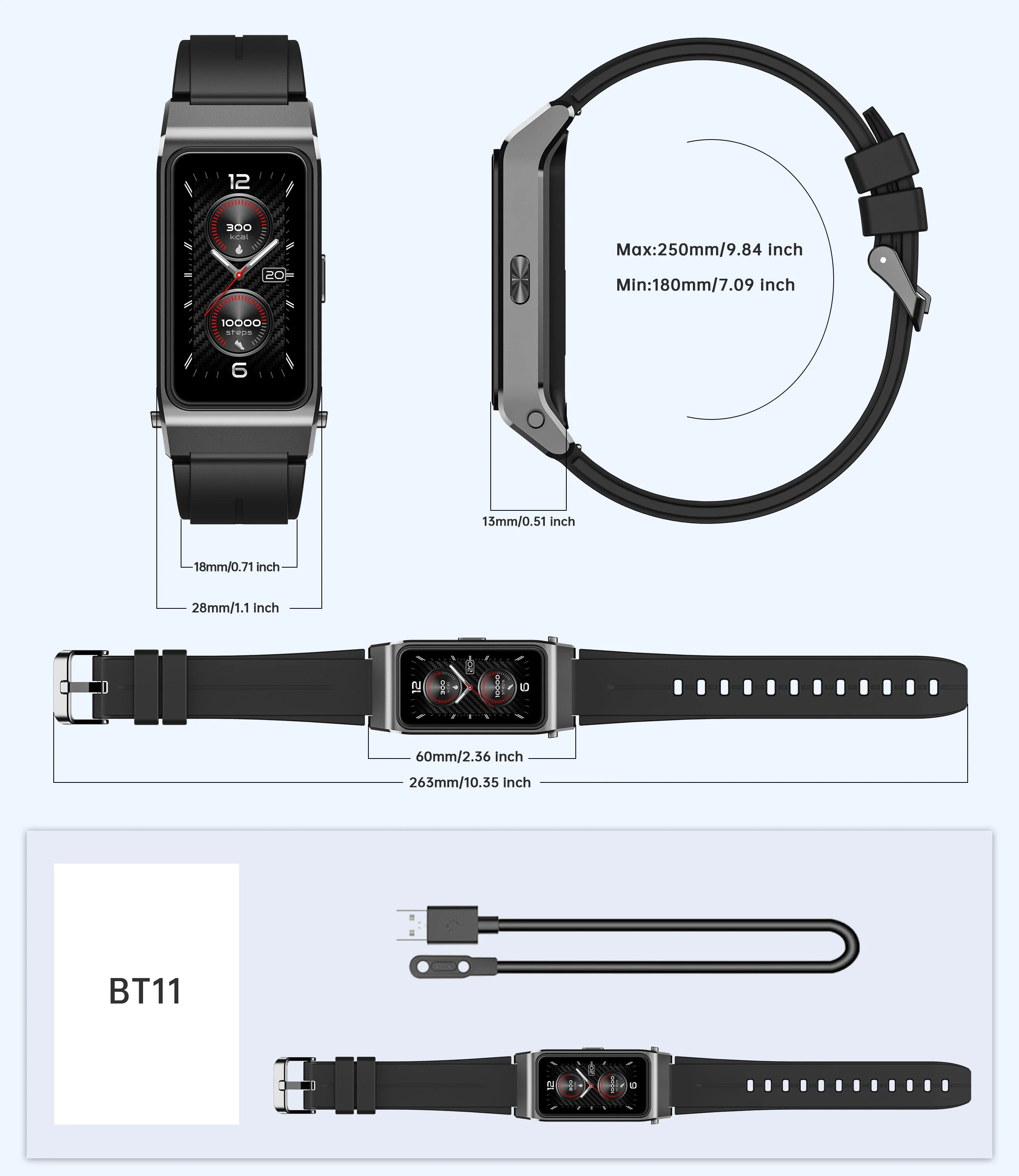 OUKITEL BT11 2-in-1 Smartwatch undBluetooth-Kopfhörer(WP200Pro Modular Watch Same) - Image 3