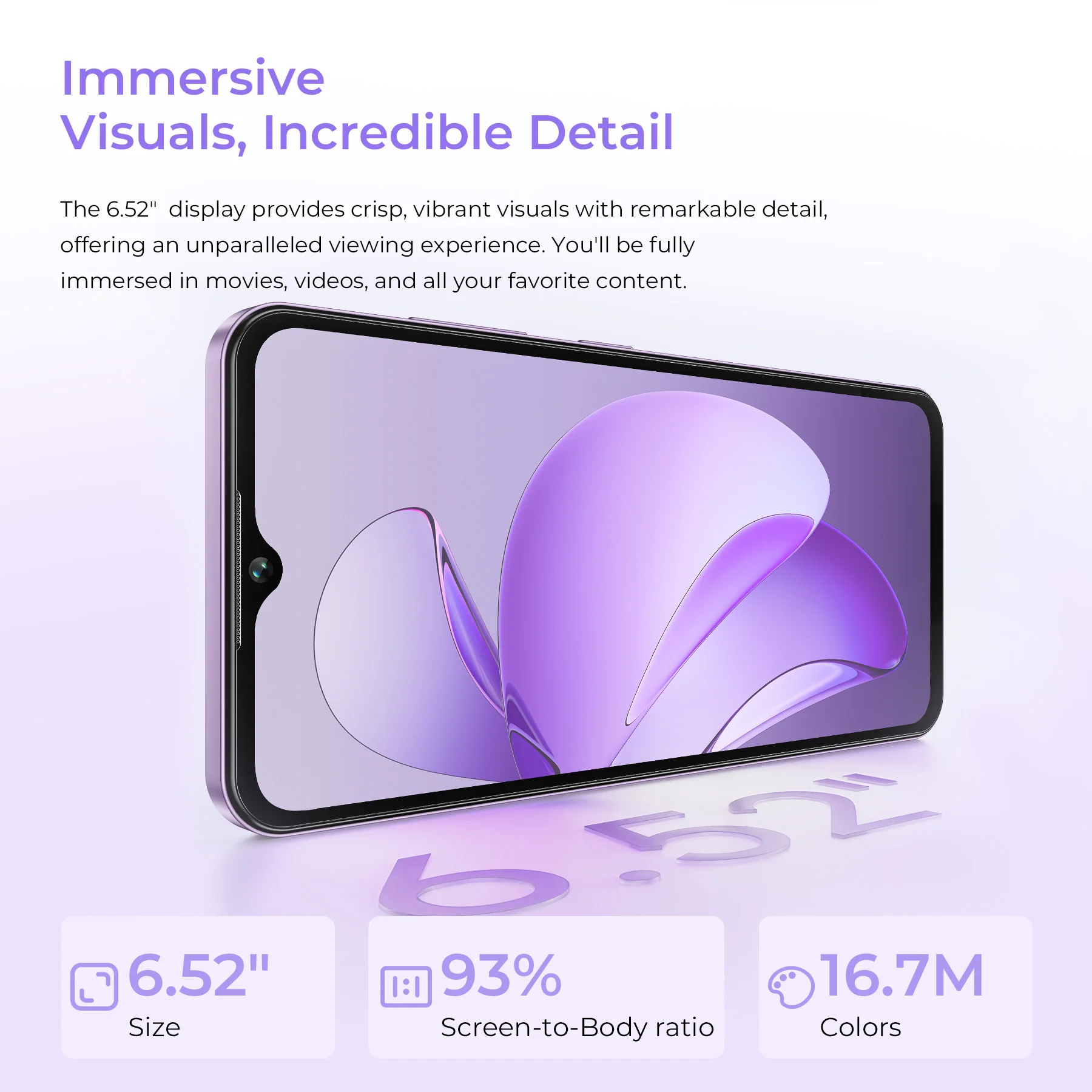 Oukitel C2 6.52-inch 5000mAh Battery 9.3mm Ultra-thin Body Smartphone(4GB+128GB) - Image 6