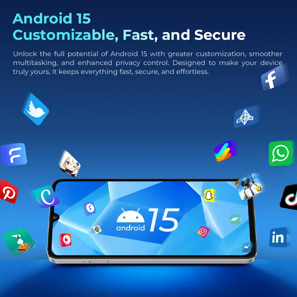 Oukitel C60 6.88-inch 10000mAh Battery 13.4mm Ultra-thin Body SmartPhone(4GB+128GB) - Image 9