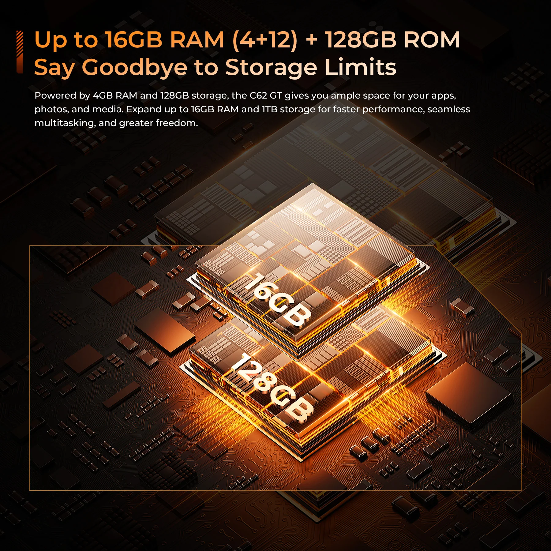 OUKITEL C62 GT-EV 6.88-inch 5150mAh Battery SmartPhone(4GB+128GB) - Image 9