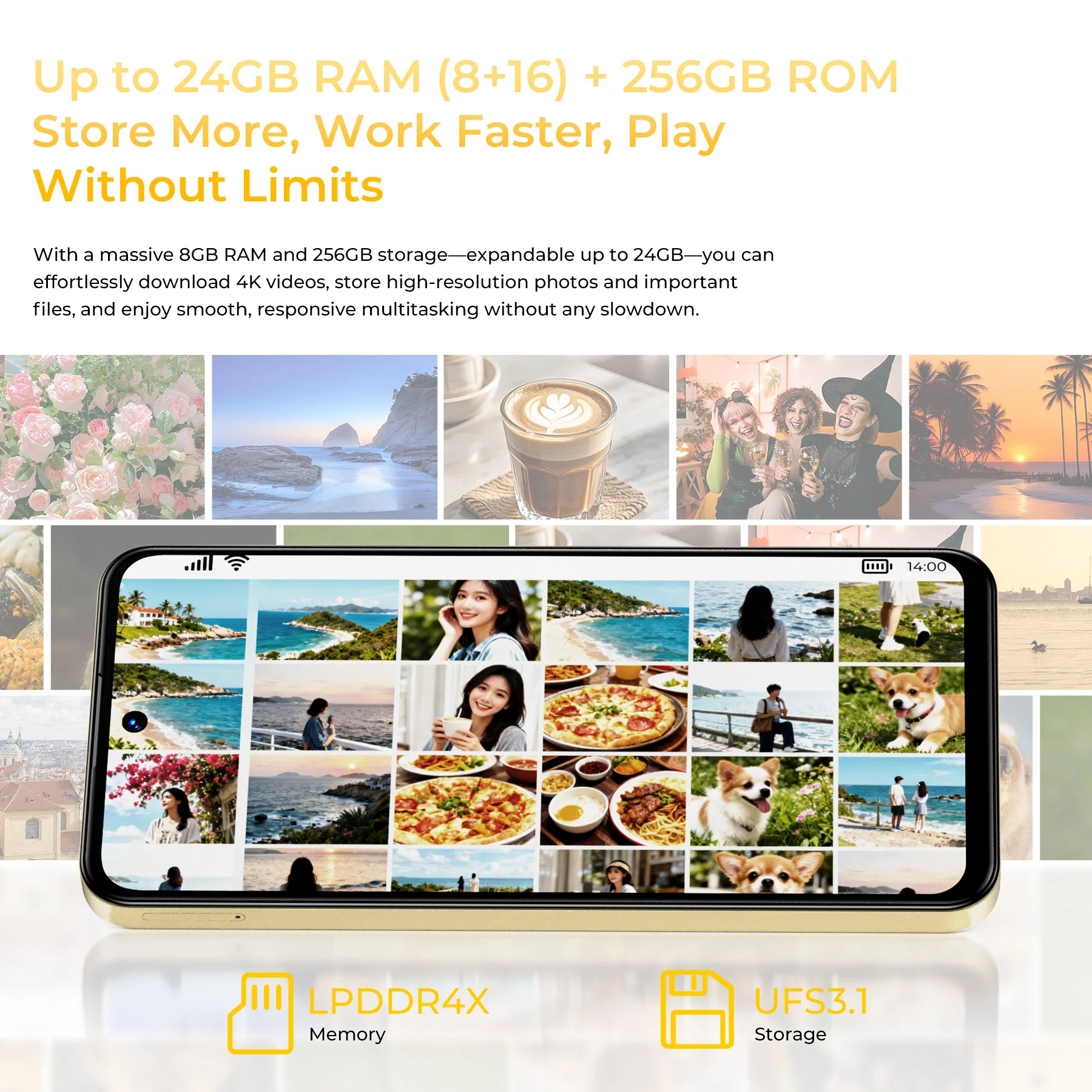 Oukitel C68 7.2-inch 6000mAh Battery 9.5mm Ultra-thin Body Smartphone(8GB+256GB) - Image 10