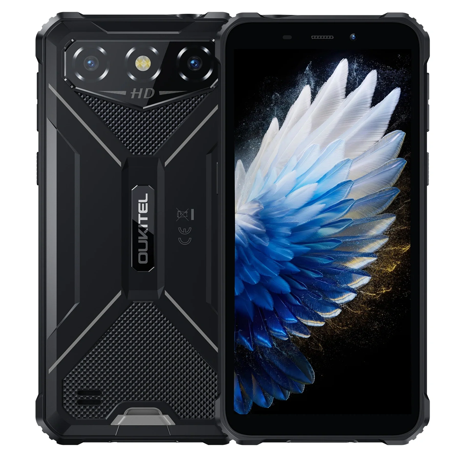 Oukitel G3 Rugged Phone 6'' HD+ Display 6300mAh Big Battery 13MP Camera Android 14(4GB+128GB)