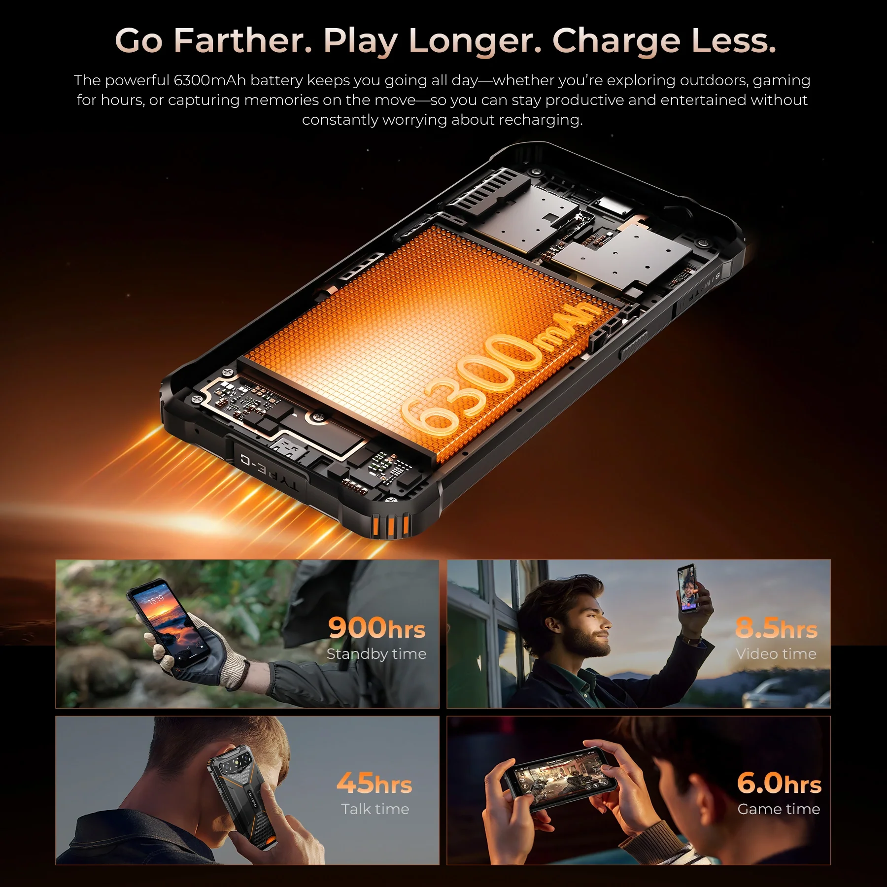 Oukitel G3 Rugged Phone 6'' HD+ Display 6300mAh Big Battery 13MP Camera Android 14(4GB+128GB) - Image 7