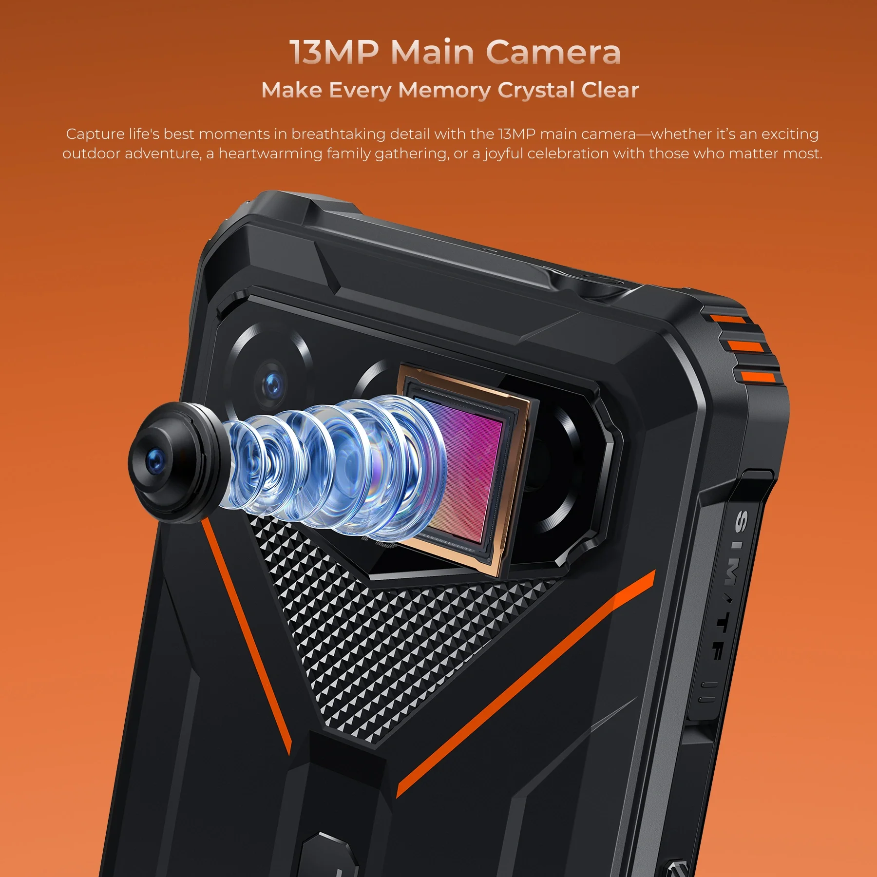 Oukitel G3 Rugged Phone 6'' HD+ Display 6300mAh Big Battery 13MP Camera Android 14(4GB+128GB) - Image 8