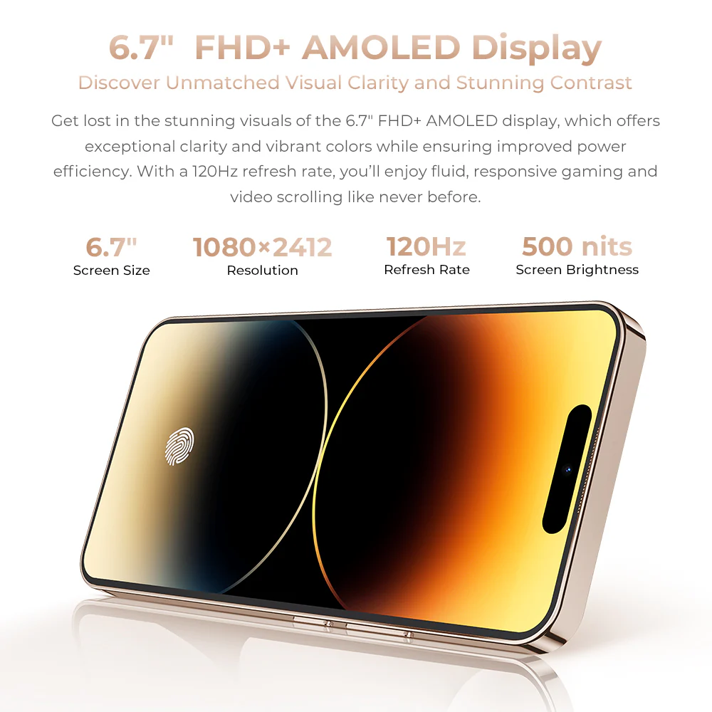 Oukitel P1 Pro 6.7-inch 5150mAh Battery 8.2mm Ultra-thin Body Smartphone(8GB+512GB) - Image 5