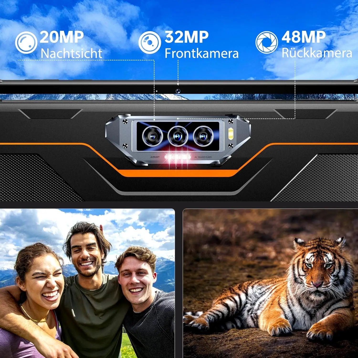 Oukitel RT8 Rugged-Tablet 11-Zoll 2K Display 20000mAh Akku 48MP Sony-Kamera（Mit Ständer ） - Image 9