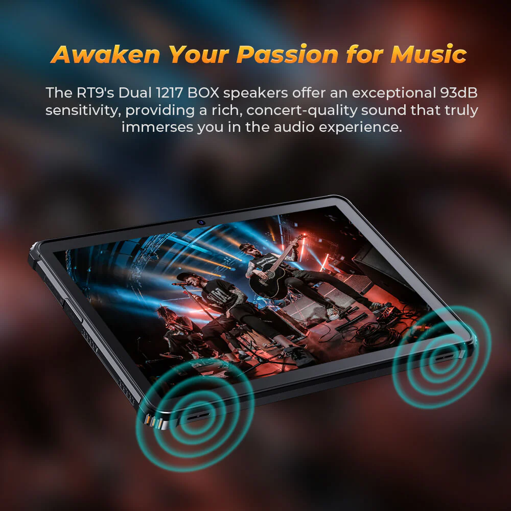 Oukitel RT9 Rugged Tablet 10.1-inch 2K 11000mAh Big Battery 16MP Camera Android 14 (24GB+256GB) - Image 9