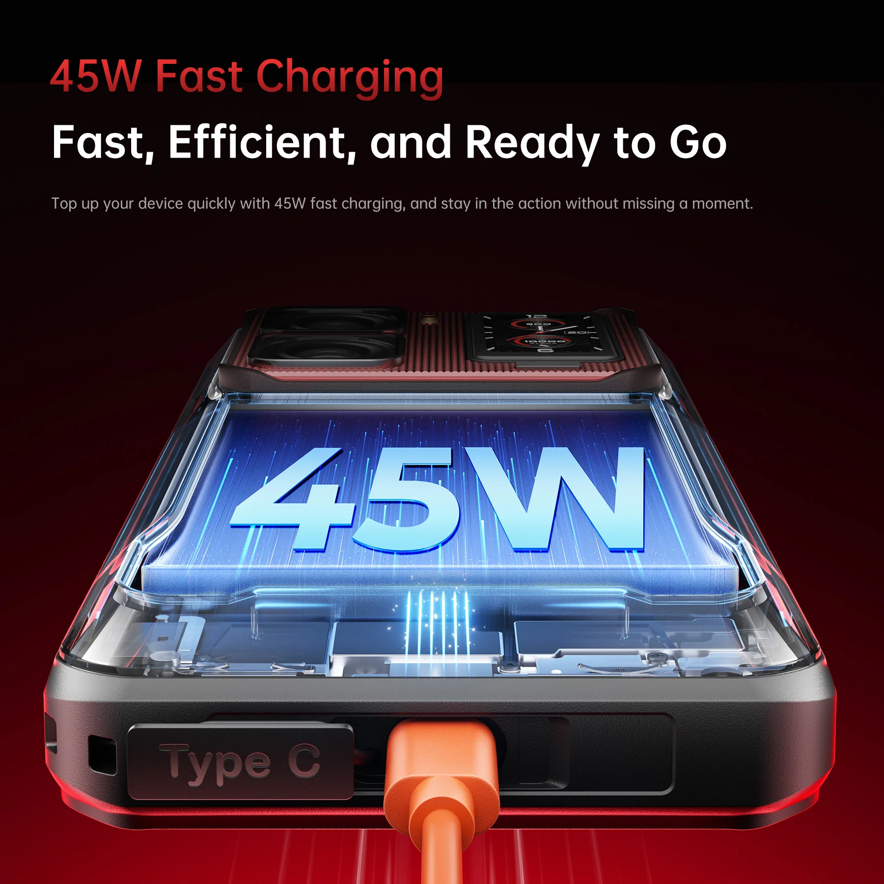 Oukitel WP300 5G Rugged Phone 6.8-inch 16000mAh Battery 108MP Android 15(12GB+512GB NFC) - Image 7