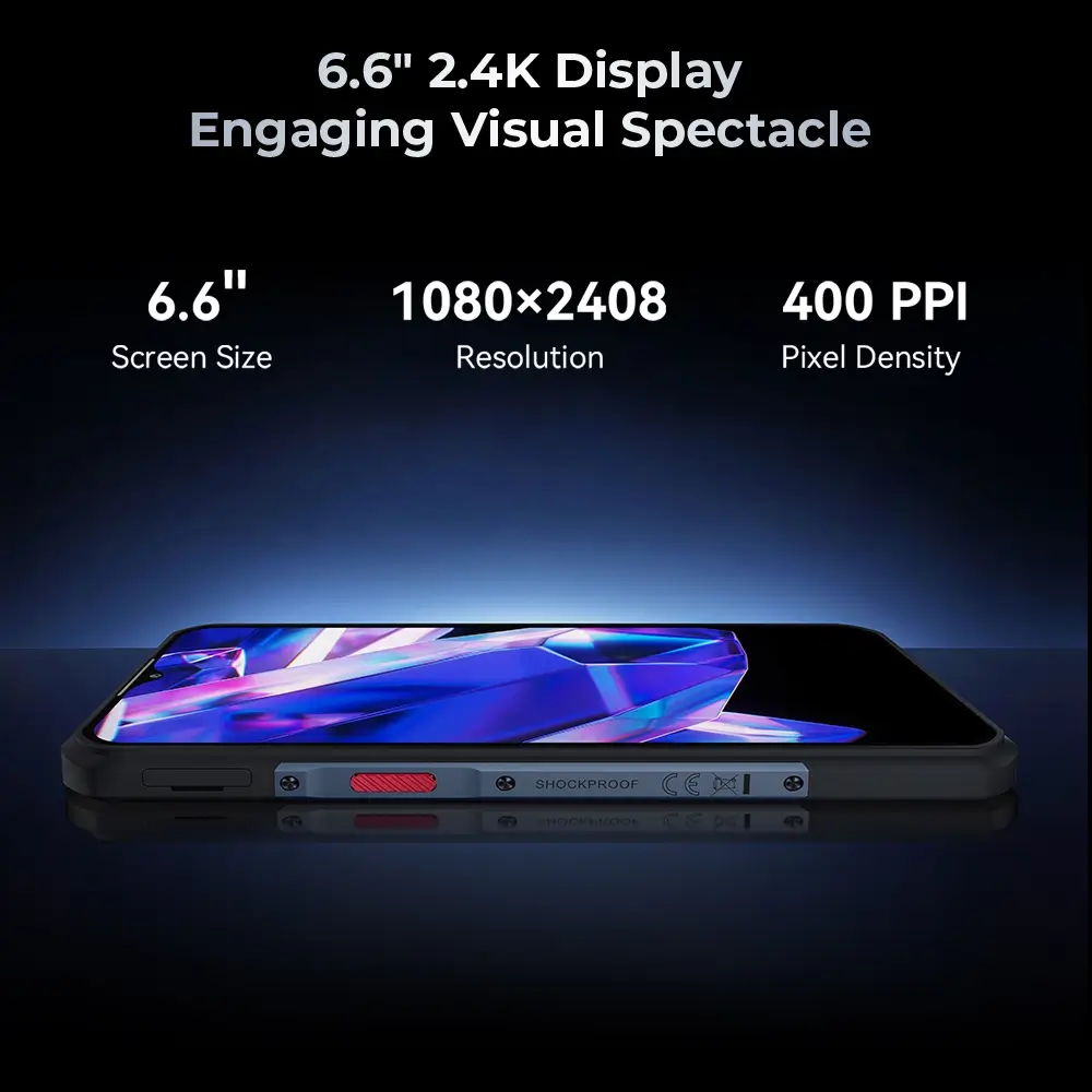 Oukitel WP35Pro 5G Rugged Phone 6.6'' HD+ Display 11000mAh Big Battery 64MP Camera Android 15(12GB+512GB NFC) - Image 4