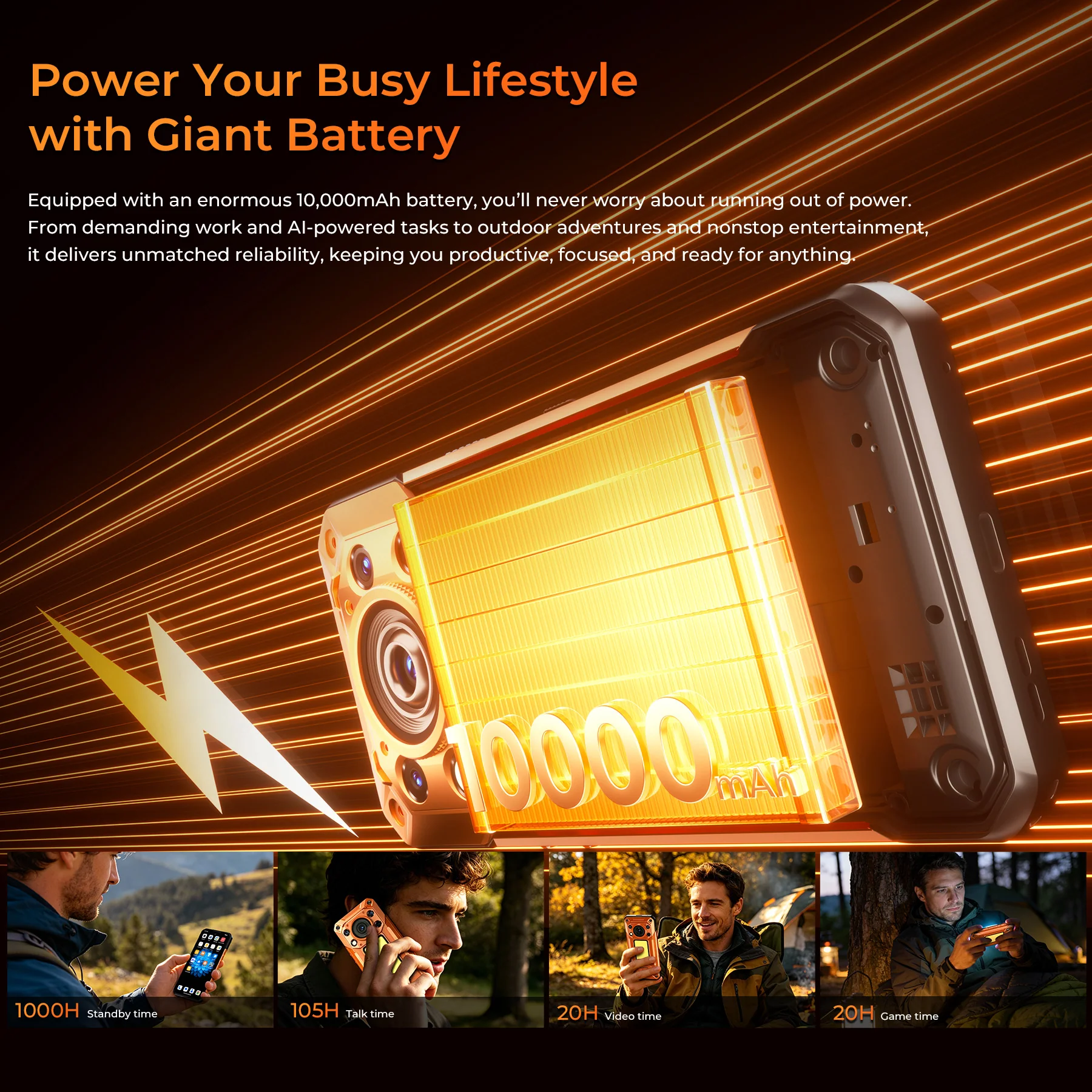 OUKITEL WP500 5G Rugged Phone 6.78'' FHD+ Display 10,000mAh Big Battery 108MP Camera Android 16(12GB+1TB) - Image 7