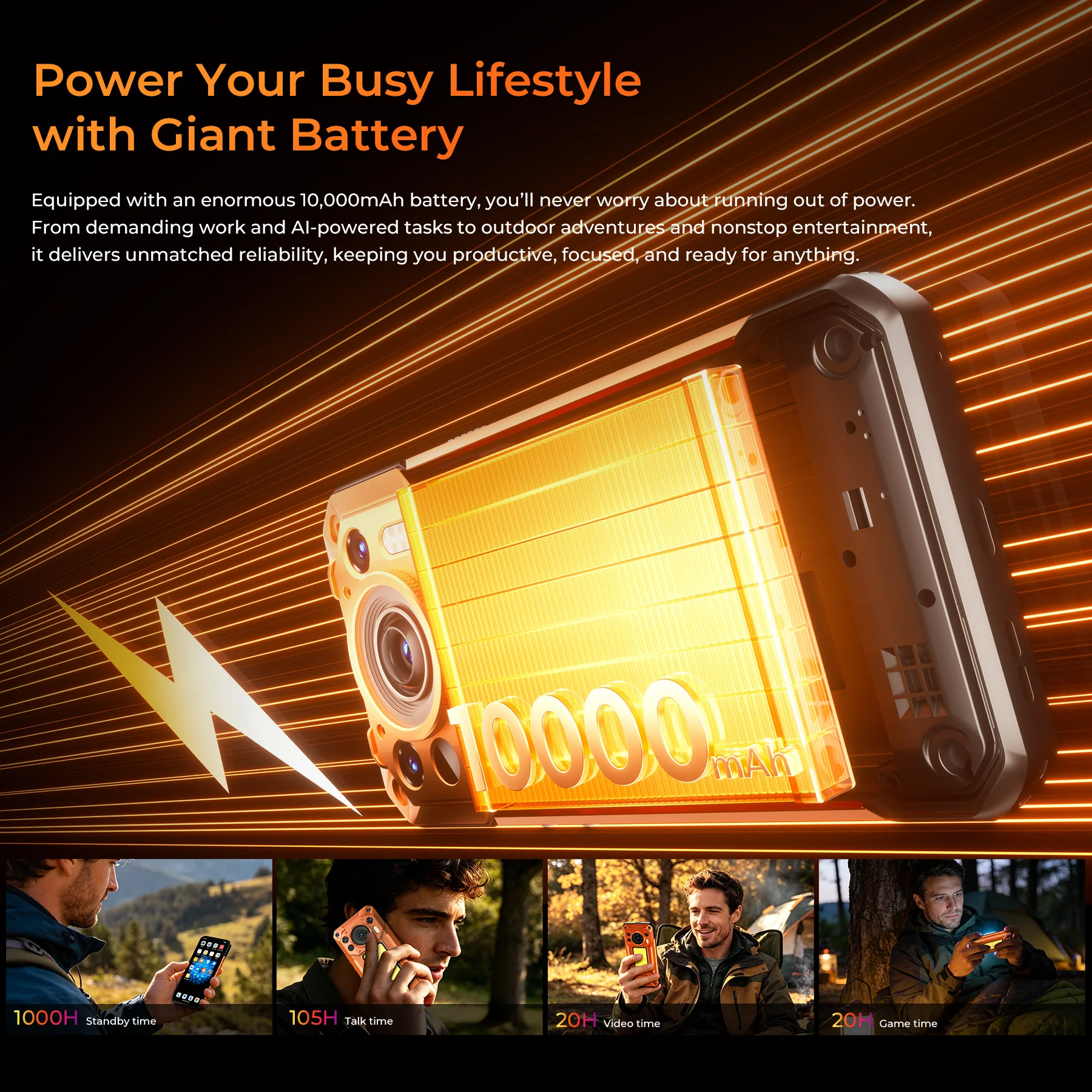 OUKITEL WP500 Ultra Thermal Imaging 5G Rugged Phone 6.78'' FHD+ Display 10,000mAh Big Battery 108MP Camera Android 16(12GB+1TB) - Image 7