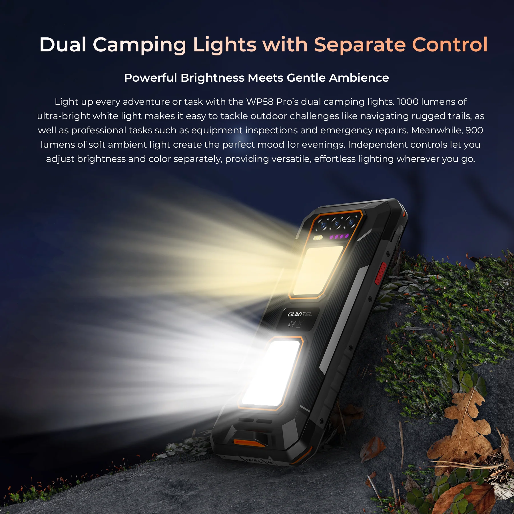 Oukitel WP58 Pro 5G Rugged Phone 6.7-inch 10,000mAh Battery 64MP Android 15(8GB+512GB NFC) - Image 10