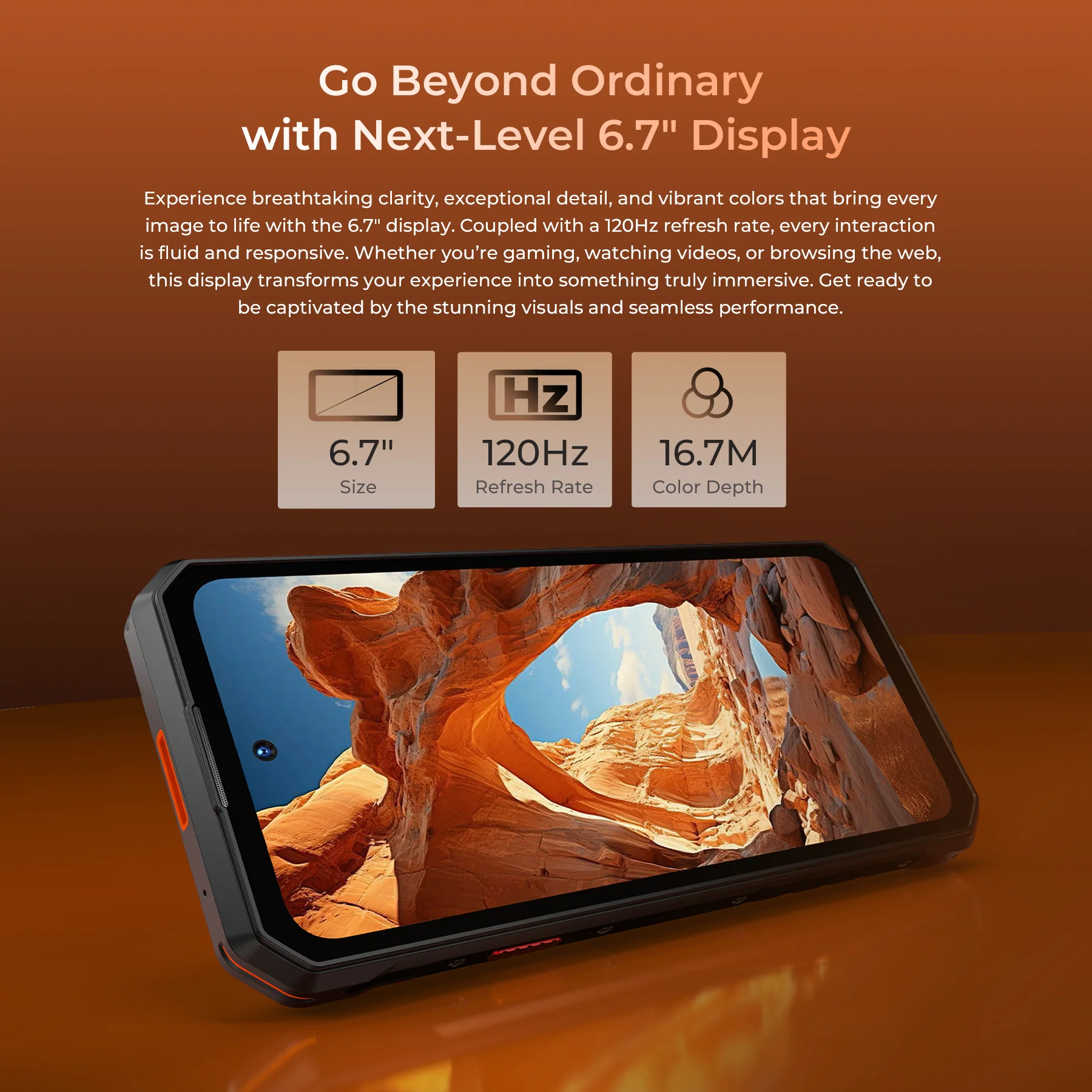Oukitel WP58 Pro 5G Rugged Phone 6.7-inch 10,000mAh Battery 64MP Android 15(8GB+512GB NFC) - Image 5