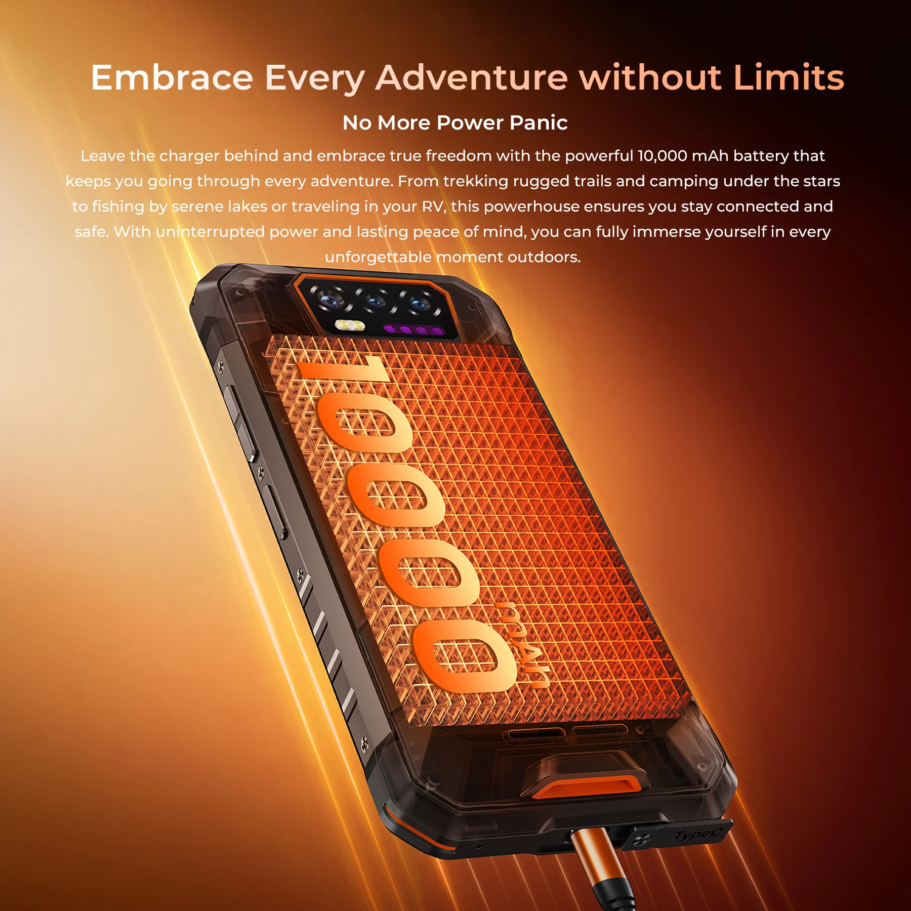 Oukitel WP58 Pro 5G Rugged Phone 6.7-inch 10,000mAh Battery 64MP Android 15(8GB+512GB NFC) - Image 7