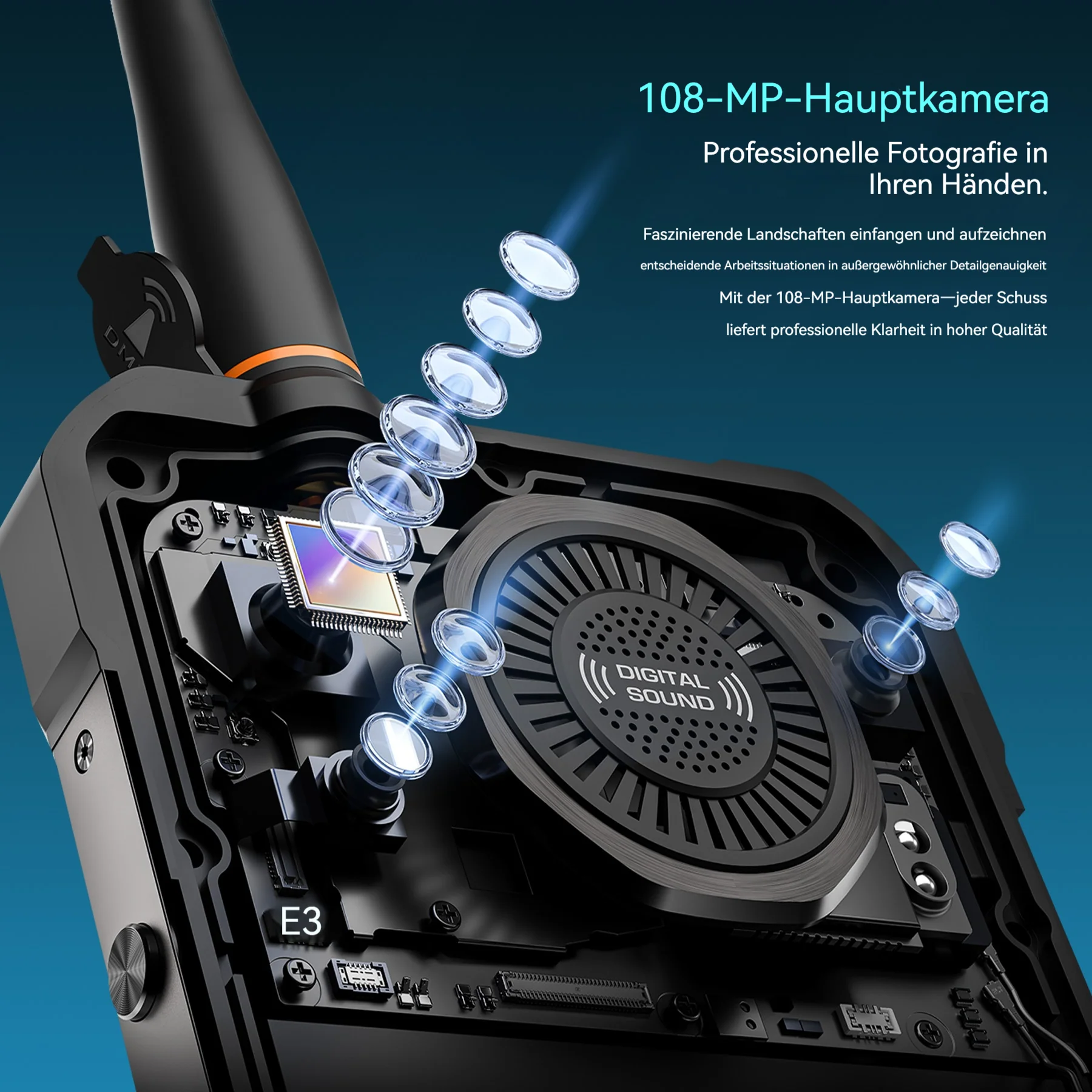 Oukitel WP61 Plus 5G – robustes Walkie-Talkie-Handy mit 6,78-Zoll-HD+-Display, großem 20,000-mAh-Akku, 108-MP-Kamera und Android 16 (12 GB + 512 GB, NFC) - Image 3