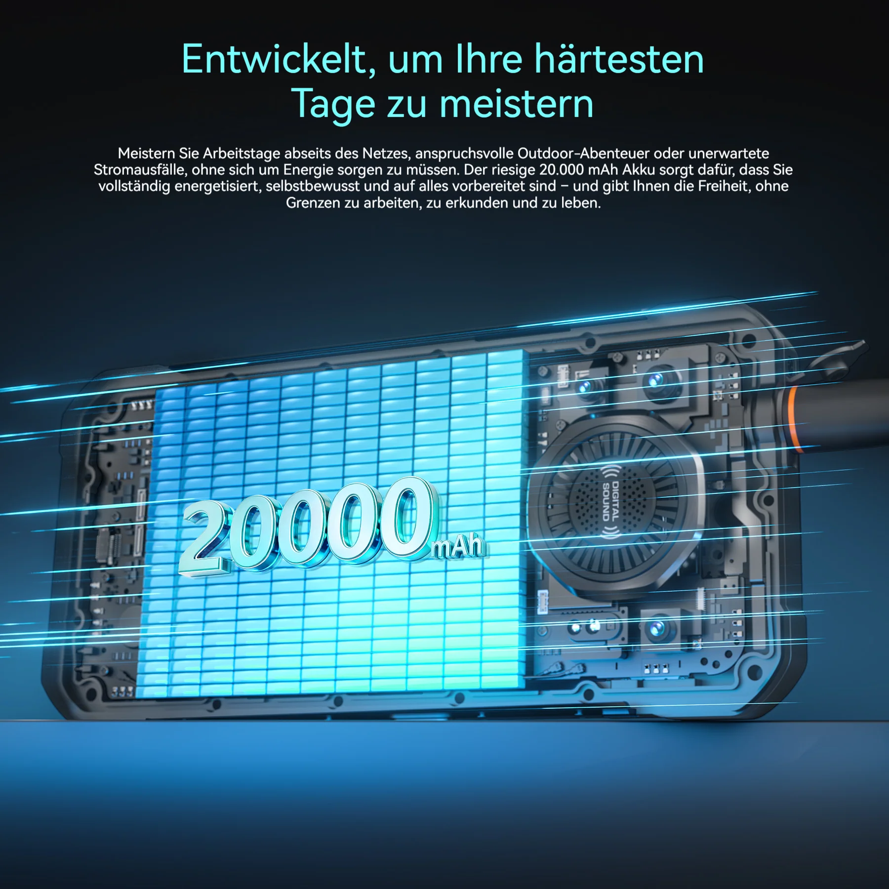 Oukitel WP61 Plus 5G – robustes Walkie-Talkie-Handy mit 6,78-Zoll-HD+-Display, großem 20,000-mAh-Akku, 108-MP-Kamera und Android 16 (12 GB + 512 GB, NFC) - Image 6