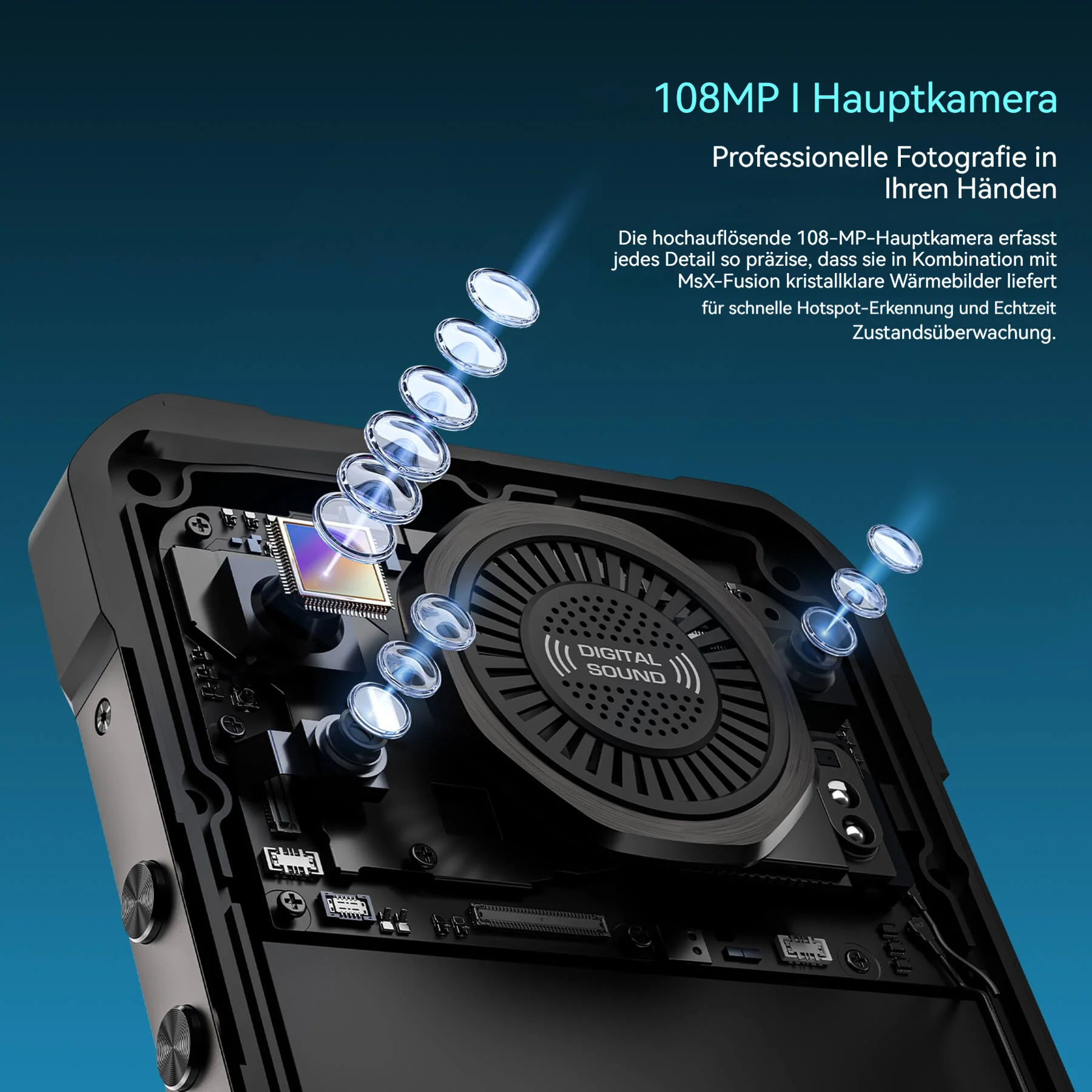 Oukitel WP61 Ultra 5G – robustes Smartphone mit Wärmebildkamera, 6,78-Zoll-HD+-Display, großem 20,000-mAh-Akku, 108-MP-Kamera und Android 16 (12 GB + 512 GB, NFC) - Image 10