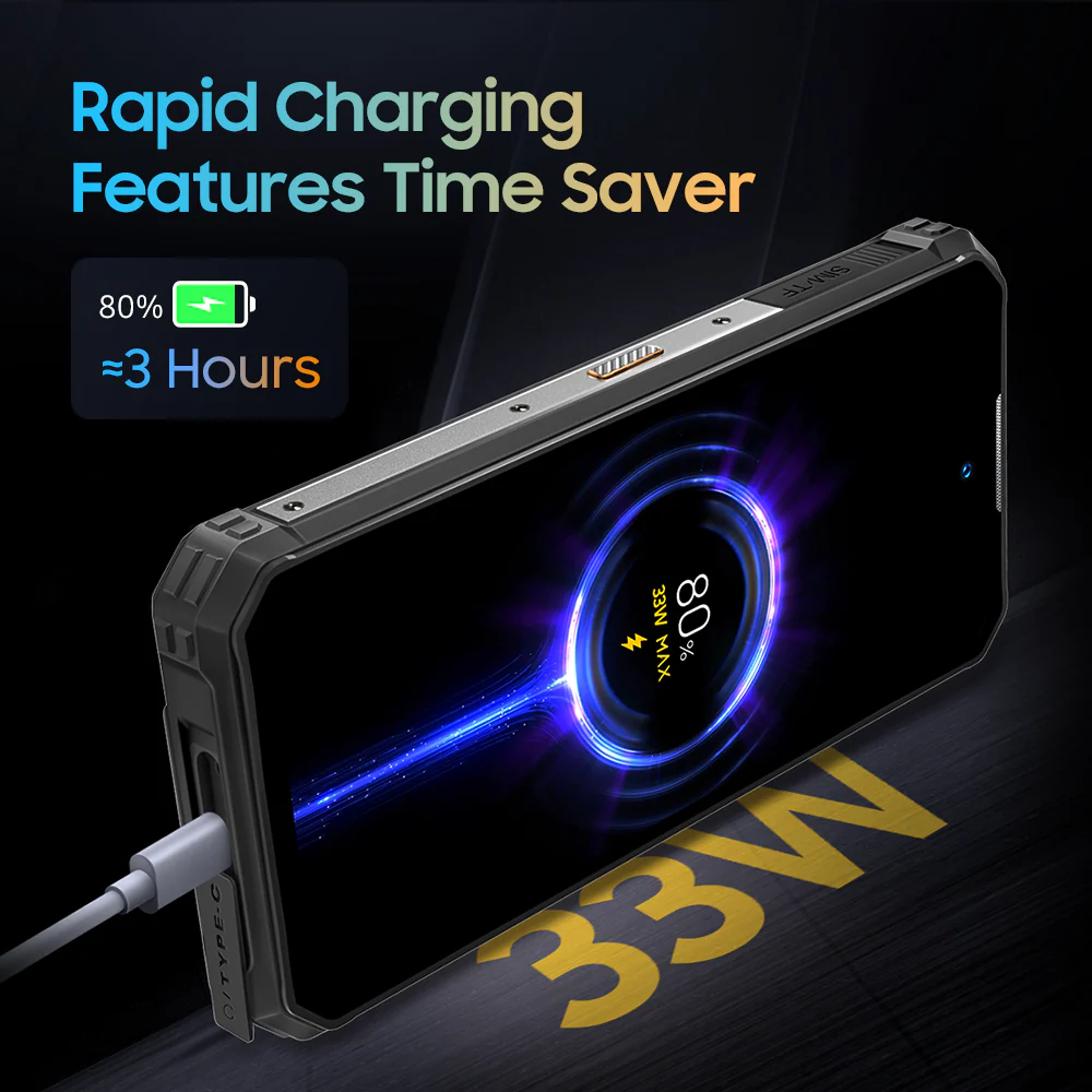 Oukitel WP19 Pro 6.8-inch 64MP Camera 22000mAh Battery 33W Fast Charge Rugged Phone (24+256GB NFC) - Image 4