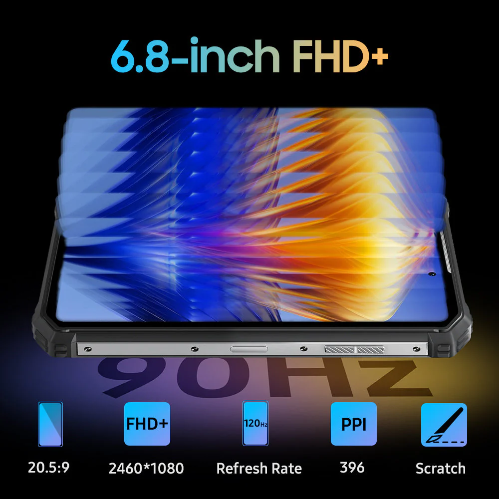 Oukitel WP19 Pro 6.8-inch 64MP Camera 22000mAh Battery 33W Fast Charge Rugged Phone (24+256GB NFC) - Image 7